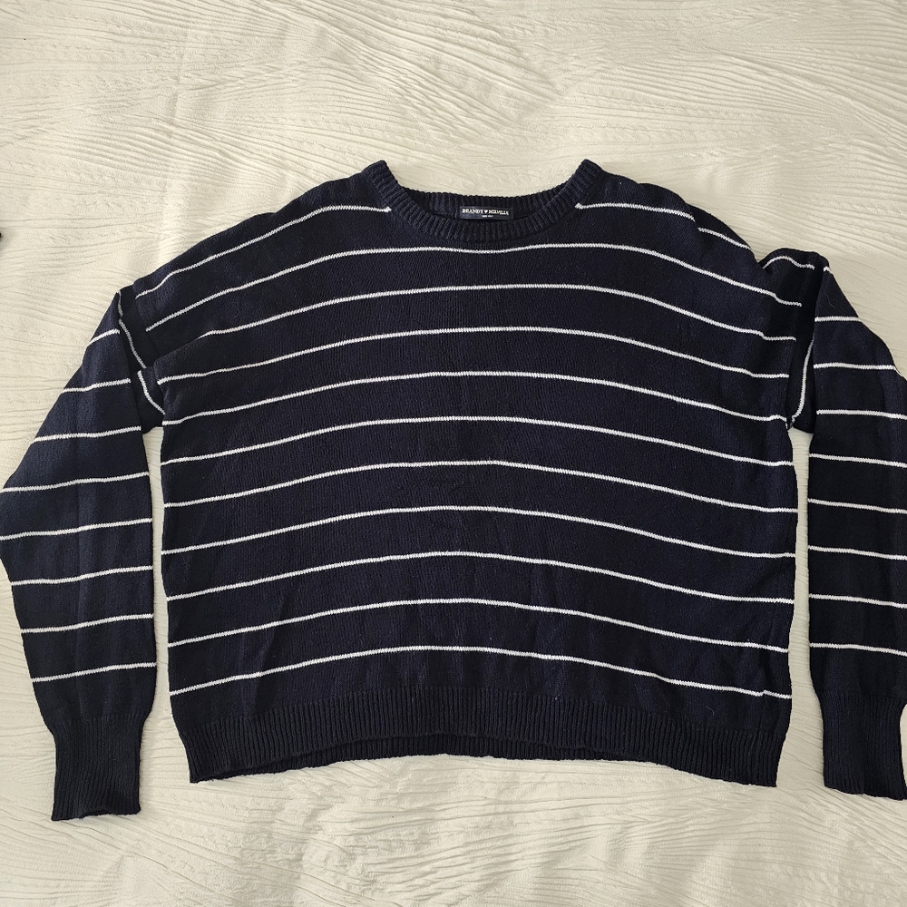 Brandy Melville Striped Navy Sweater